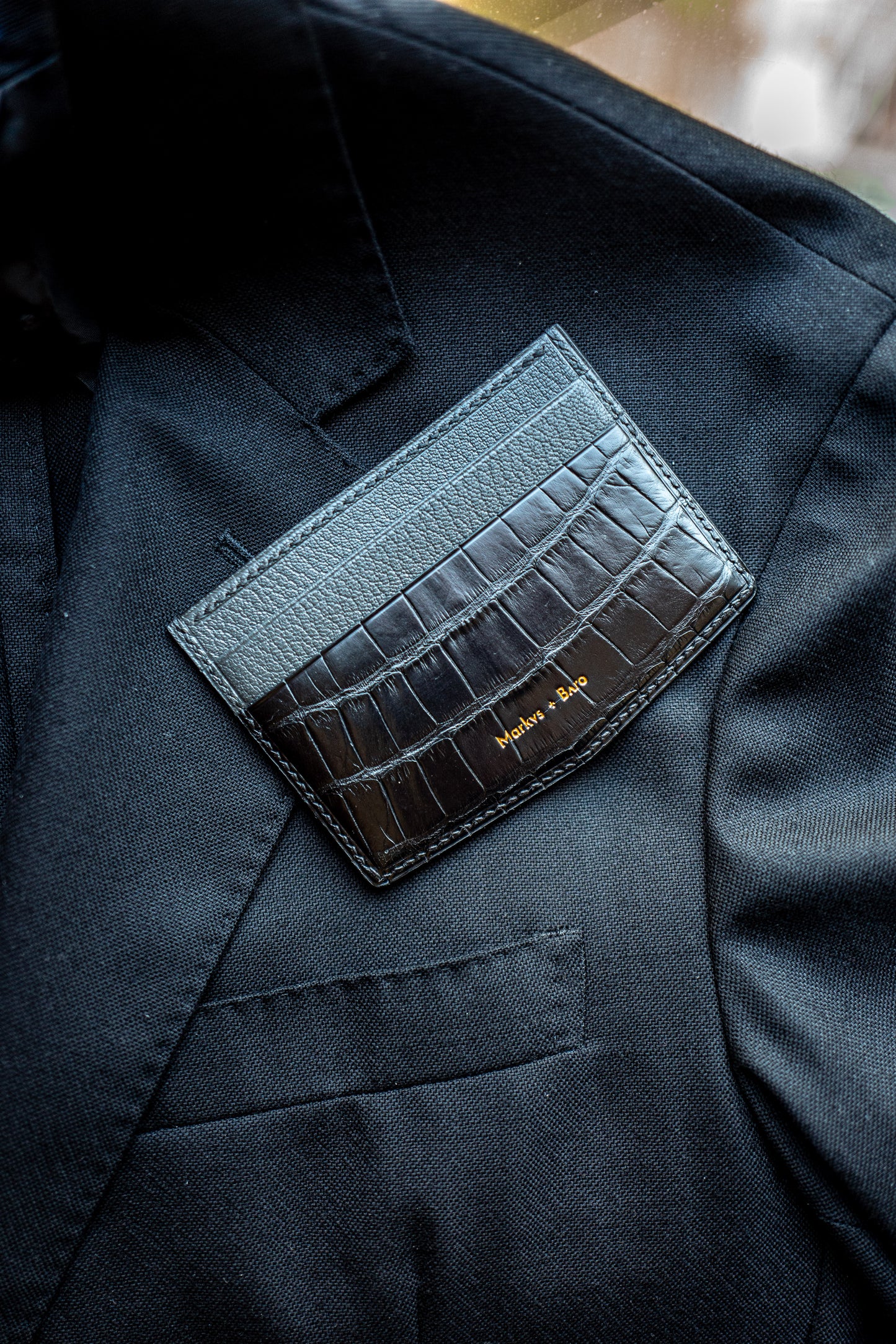 The Manhattan card wallet (crocodile)