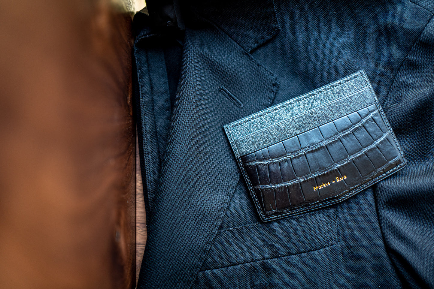 The Manhattan card wallet (crocodile)